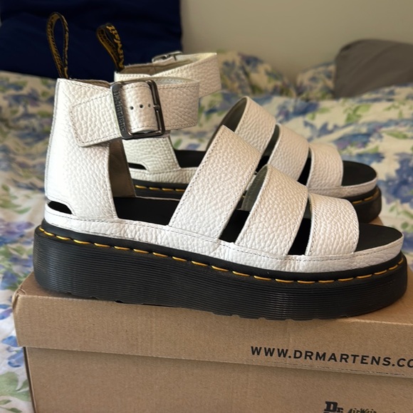 Dr. Martens White Chunky Platform Sandals - Picture 5 of 8